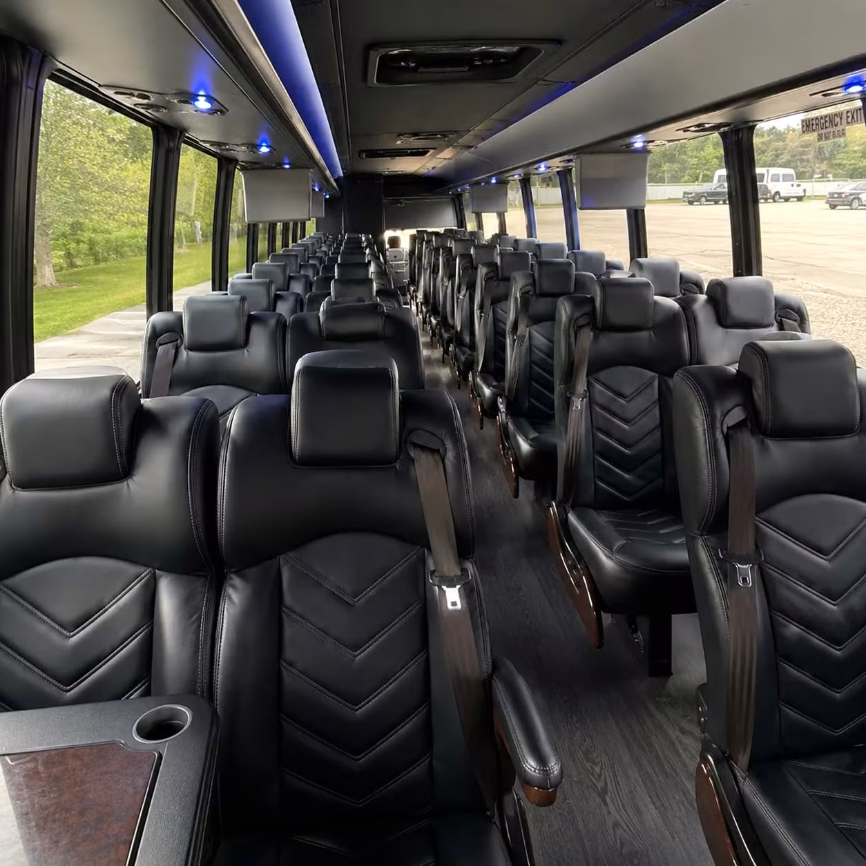 28 passenger minibus interior