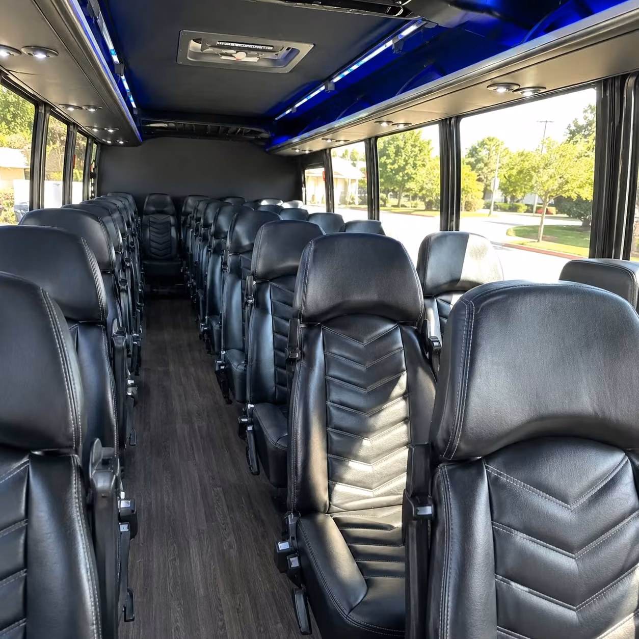 35 passenger minibus inside