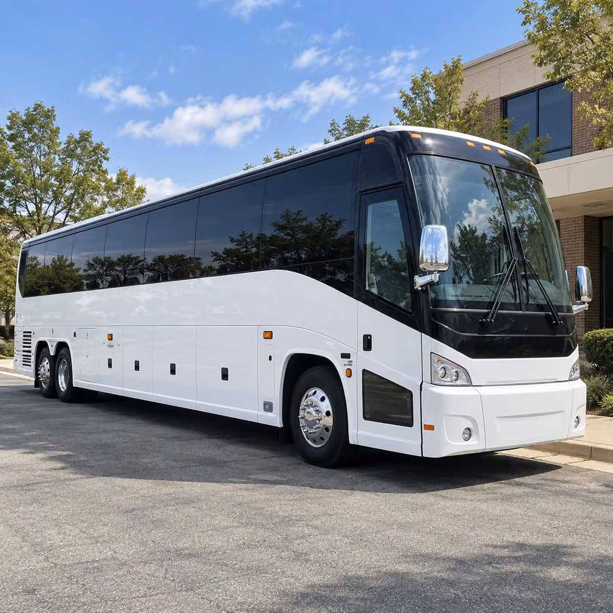 charter bus transportation for large groups at big shows across the ie