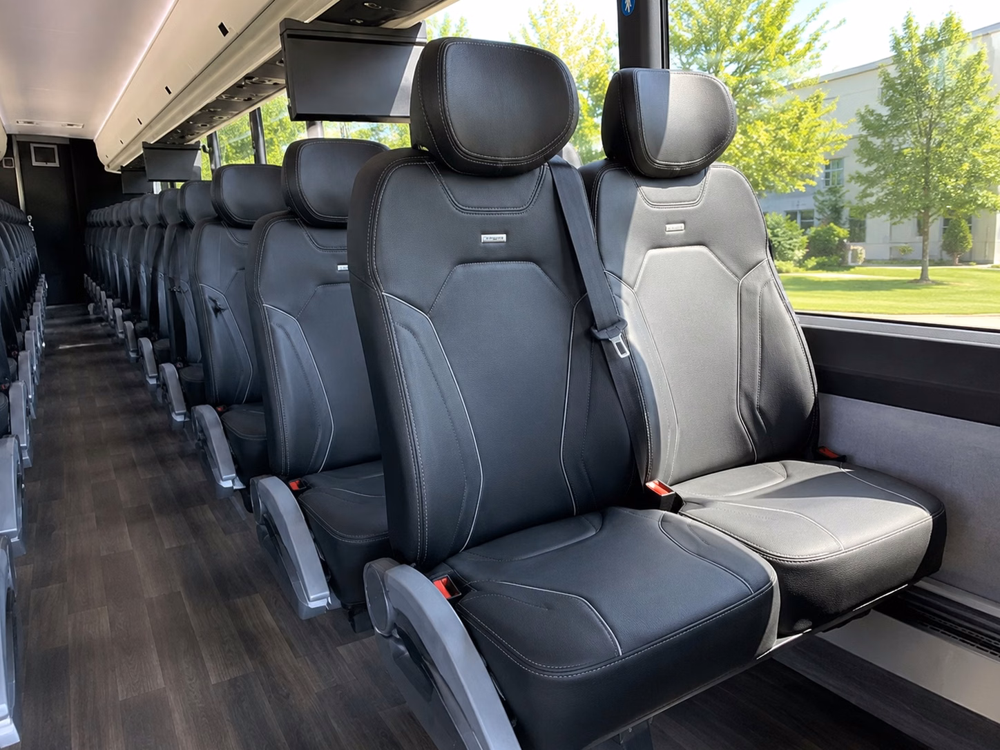 moreno valley charter bus rental interior